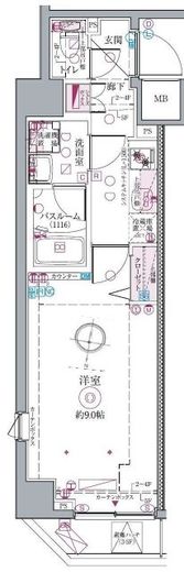 クレヴィスタ高田馬場 404 間取り図