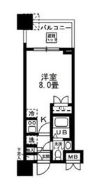 レジディア錦糸町 804 間取り図