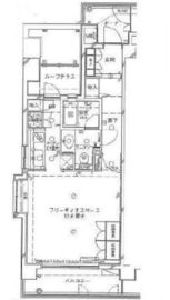 朝日マンション白金通り 4階 間取り図