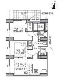 東雲キャナルコートCODAN 14-1116 間取り図