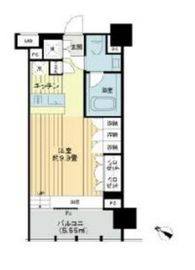 イクサージュ目黒 4階 間取り図