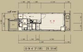 オーキッドレジデンス本駒込 201 間取り図