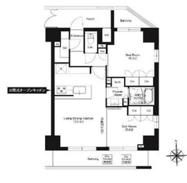 HF正光寺赤羽レジデンス2 1304 間取り図