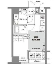 コンフォリア芝公園 203 間取り図