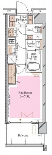 ブランシエスタ糀谷 411 間取り図