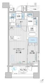 イニシア築地レジデンス 704 間取り図
