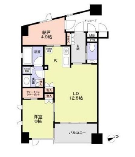 ドム麻布台ルミネス 2階 間取り図