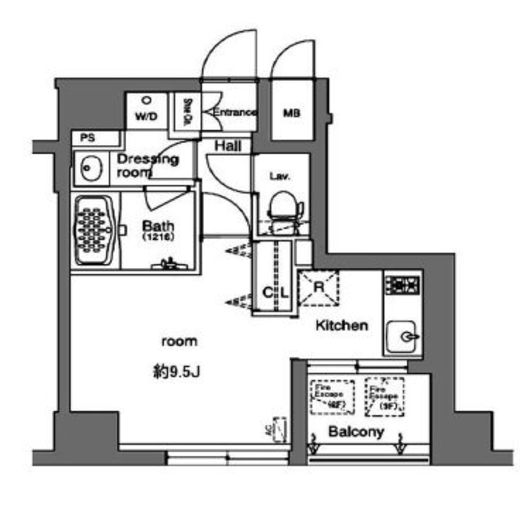 ブリーズヴェール東山 604 間取り図