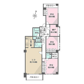 モンエール広尾 201 間取り図