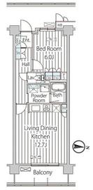 フェールメゾン西大島 402 間取り図