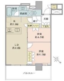ブリリア有明シティタワー 3階 間取り図