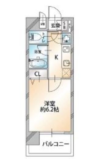 パレステュディオ渋谷ウエスト 6階 間取り図