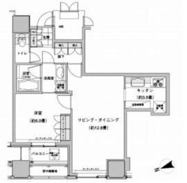 ウエストパークタワー池袋 1305 間取り図