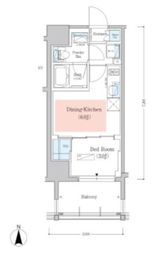 アーバネックス深川木場 206 間取り図