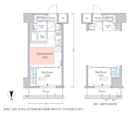 アーバネックス深川木場 302 間取り図