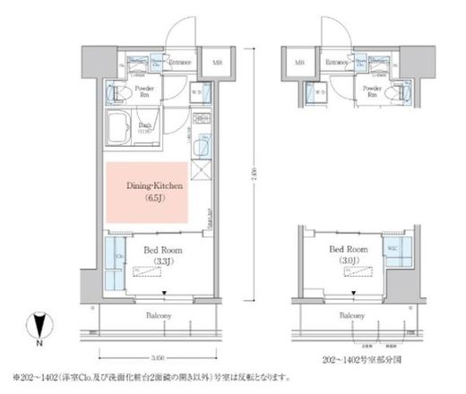 アーバネックス深川木場 1002 間取り図