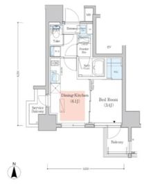 アーバネックス深川木場 1305 間取り図