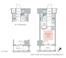 アーバネックス大井仙台坂 407 間取り図