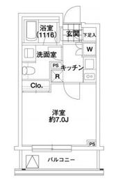 エルスタンザ代々木 203 間取り図