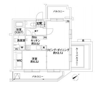 エルスタンザ代々木 501 間取り図