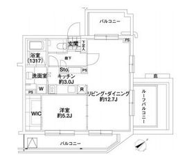 エルスタンザ代々木 501 間取り図