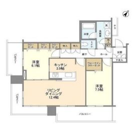 リガーレ日本橋人形町 18階 間取り図