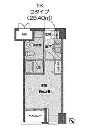 ニューシティアパートメンツ新川2 203 間取り図