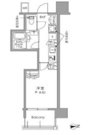 シティハウス御徒町 2階 間取り図