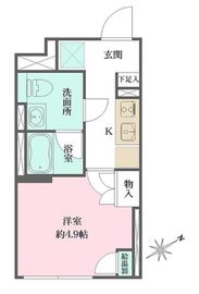 Fika大井町 308 間取り図