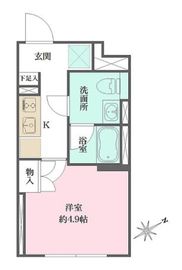 Fika大井町 409 間取り図