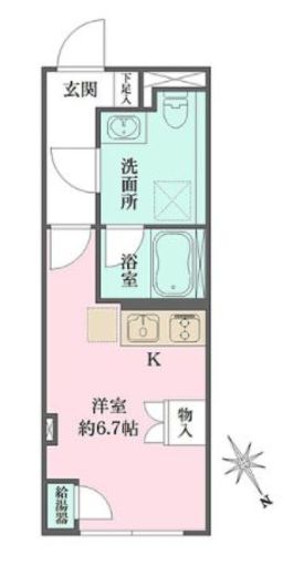 Fika大井町 201 間取り図