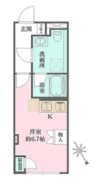 Fika大井町 201 間取り図