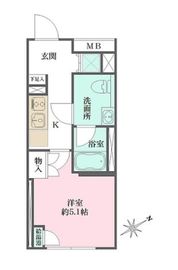 Fika大井町 307 間取り図