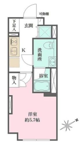 Fika大井町 306 間取り図