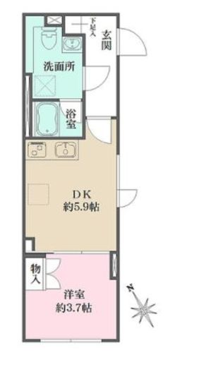 Fika大井町 311 間取り図