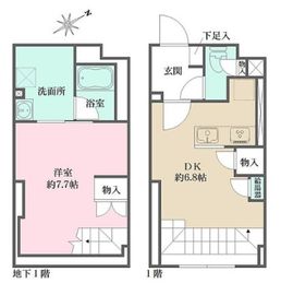 Fika大井町 208 間取り図