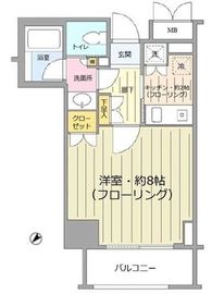 クオリア銀座 6階 間取り図