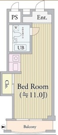 パークグレース新宿 1112 間取り図