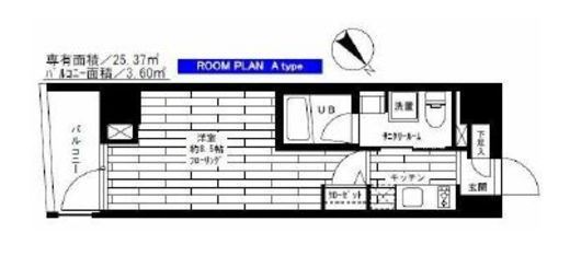 ステージファースト駒沢 2階 間取り図