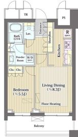 パークコート文京小石川ザ・タワー 14階 間取り図