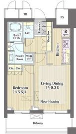 パークコート文京小石川ザ・タワー 18階 間取り図