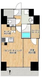 シティハウス四谷三丁目 11階 間取り図