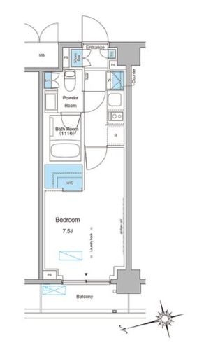 ブラウ大森 402 間取り図
