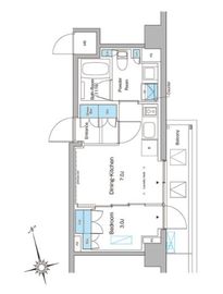 ブラウ大森 507 間取り図