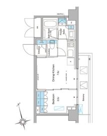 ブラウ大森 208 間取り図