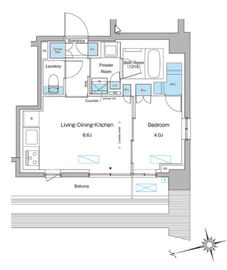 ブラウ大森 702 間取り図