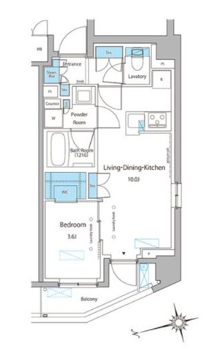 ブラウ大森 505 間取り図