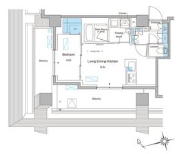 ブラウ大森 701 間取り図