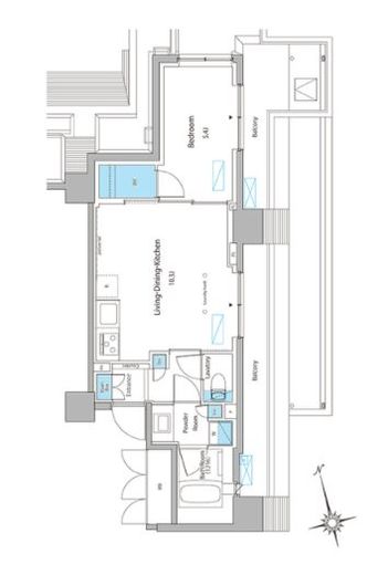 ブラウ大森 703 間取り図