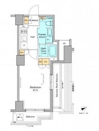 プラウドフラット清澄白河2 506 間取り図